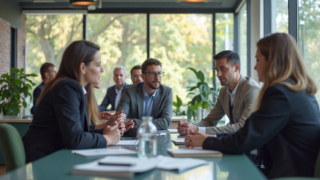 Professionele samenwerking in een modern kantoor